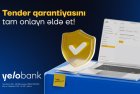 Tender qarantiyasını Yelo İnternet Bankçılıqda tam onlayn - ƏLDƏ ET!